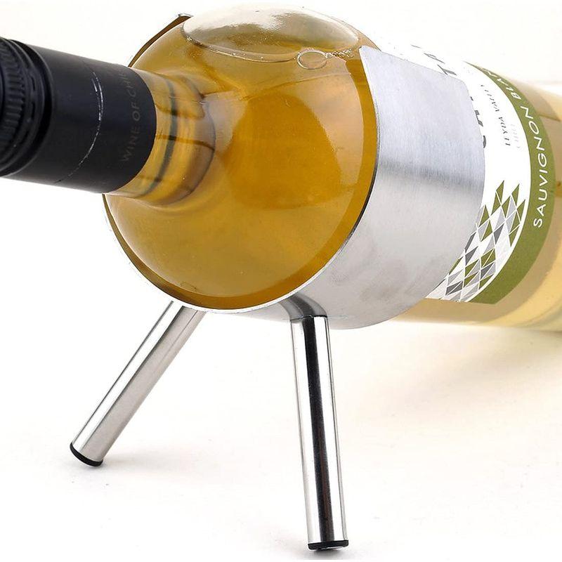 保障できる】Life Order WH10 脚付き ボトル ホルダー シャンパン ワイン ワインラック ステンレス製 シンプル ワインホルダー スタンド  キッチン収納、ラック