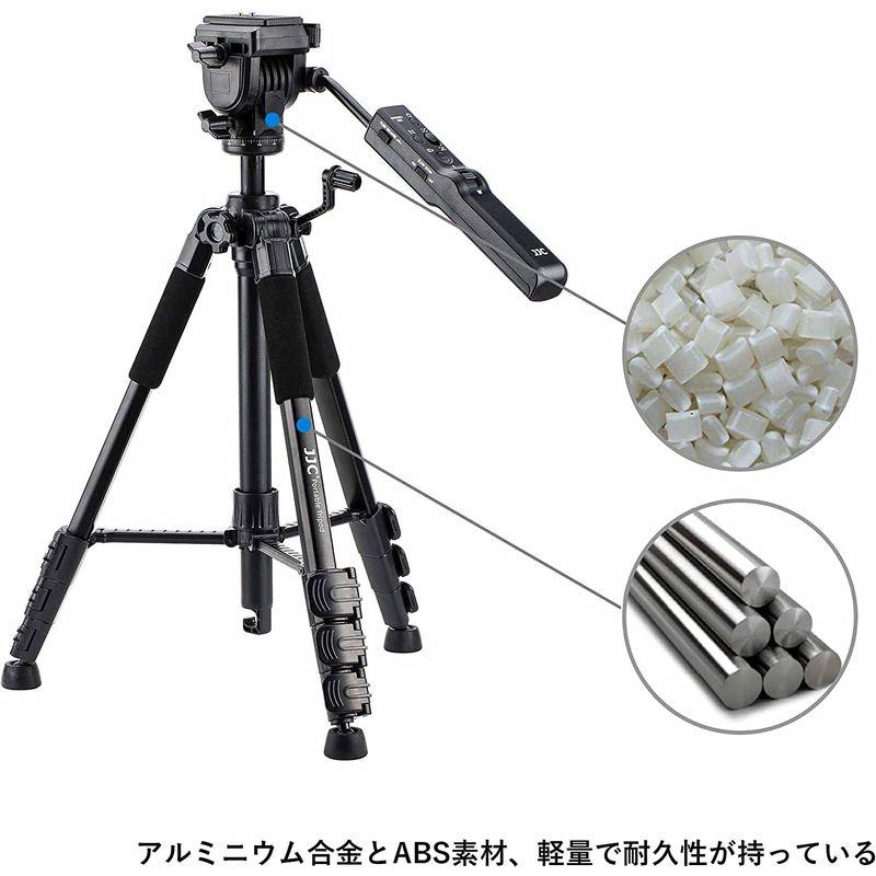 JJC ビデオカメラ三脚 リモートコントロール三脚 ソニー VCT-VPR1 交換用 4段階伸縮 リモコン 付き Sony α7RV α7I ソニー ビデオカメラ三脚 リモートコントロール三脚 VCT VPR1 交換用 4段階伸縮 リモコン 付き Sony α7RV α7I