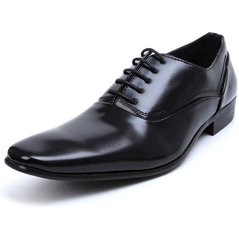 特別価格 紳士靴 レースアップ プレーントゥ メンズ ビジネスシューズ エムエムワン 短靴 1 BZB007 25.5cm 黒 ブラック 就活 ビジネス シューズ