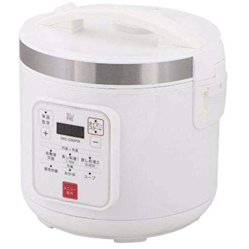 新品・ストア☆石崎電機製作所 ジャー炊飯器 低糖質炊飯器 SRC-500PW