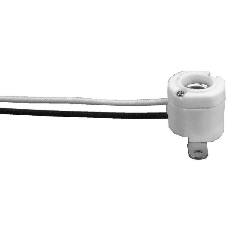 青山電陶 E11ハロゲンソケット L=250 10個入 Fandeli E11ランプソケット磁器製 電球用 e11スクリューベース磁器ランプホルダーブラケット付き (3個入)