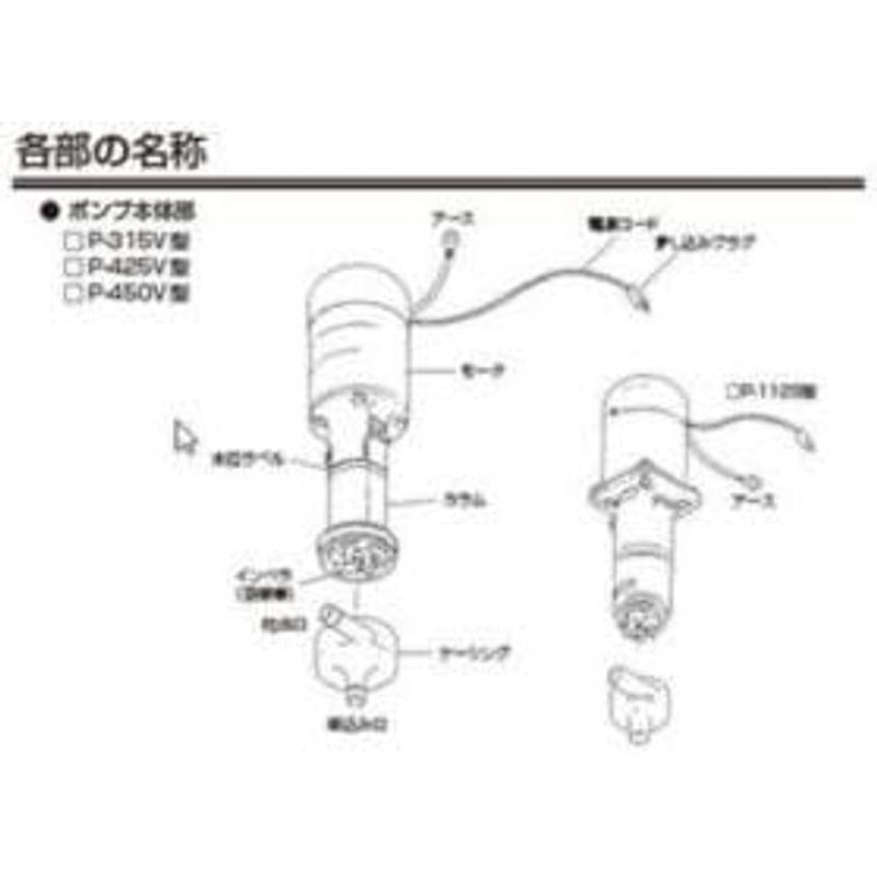 レイシーたて型ポンプ Ｐ?４５０Ｖ Ｐ?４５０Ｖ レイシーたて型ポンプ