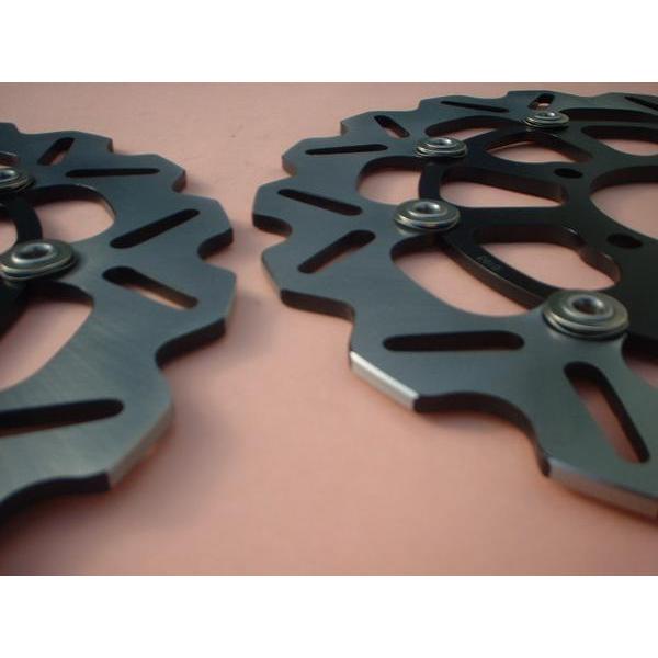 Arashi製 フロント用 WaveDisc059黒 ZZR1400 ZX-10R ZX-14R 1400GTR ZZ