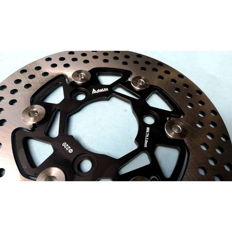 AdeLinフローティングディスク 新型黒f NSR50 XR50 NS-1 XR100 NSR80