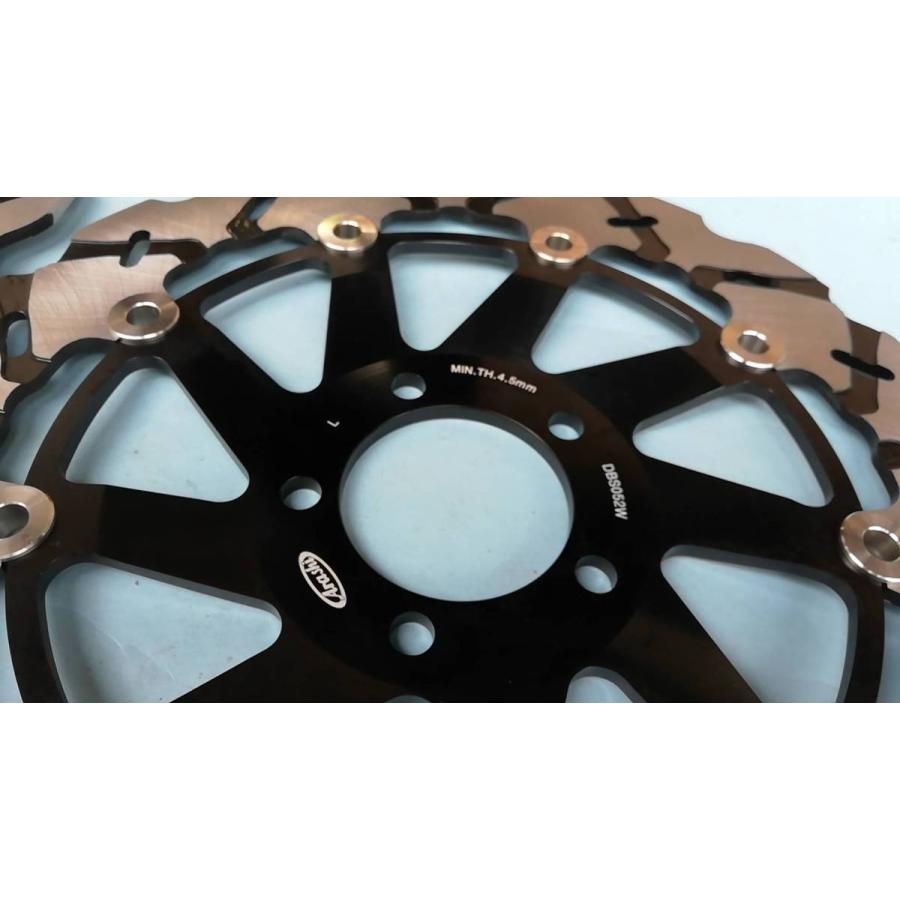  S1000Bremboフロントブレーキディスク 2枚セット Arashi製フロント用ブレーキディスク052黒色 ゼファー1100RS ZRX1200S