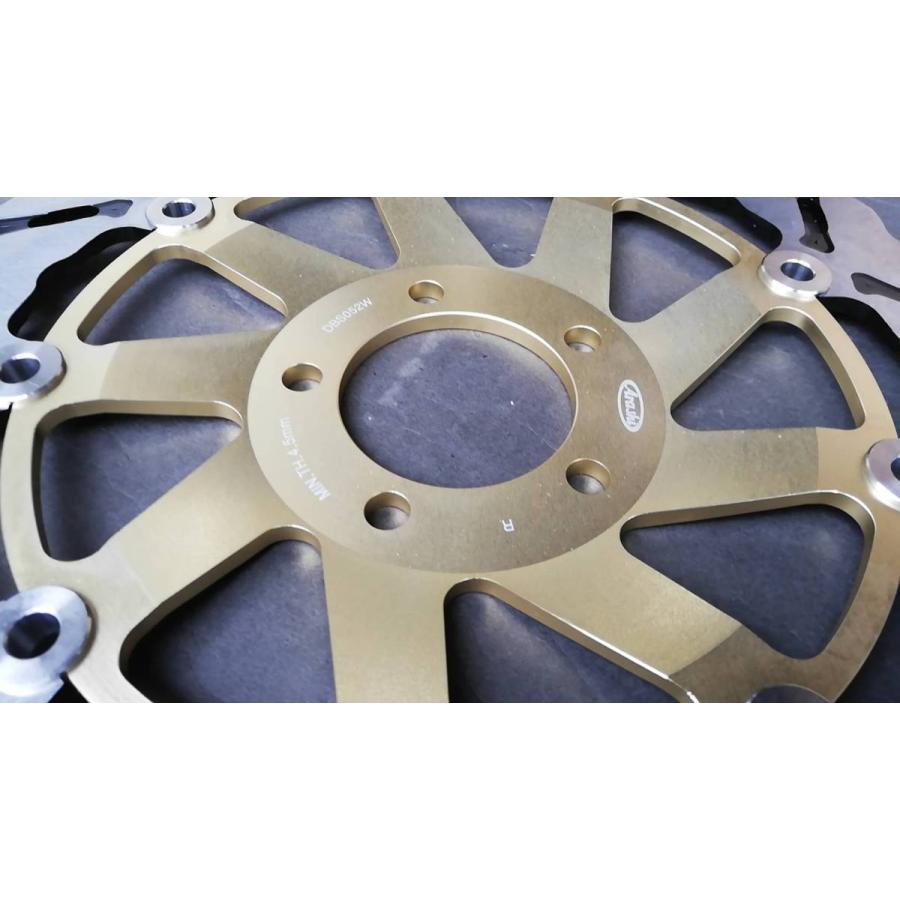 Arashi製フロント用ブレーキディスク052金色 ゼファー1100RS ZRX1200S