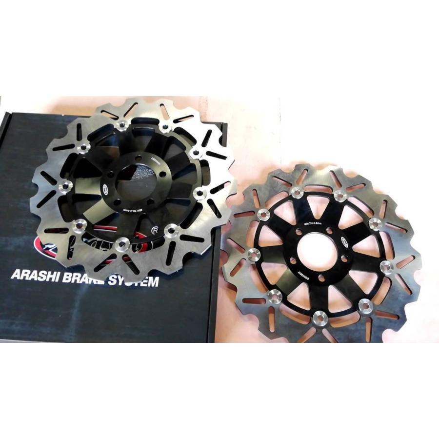 Arashi製ウエイブDISC036黒kyt ゼファー400 ZRX400 ZZR400 ゼファー