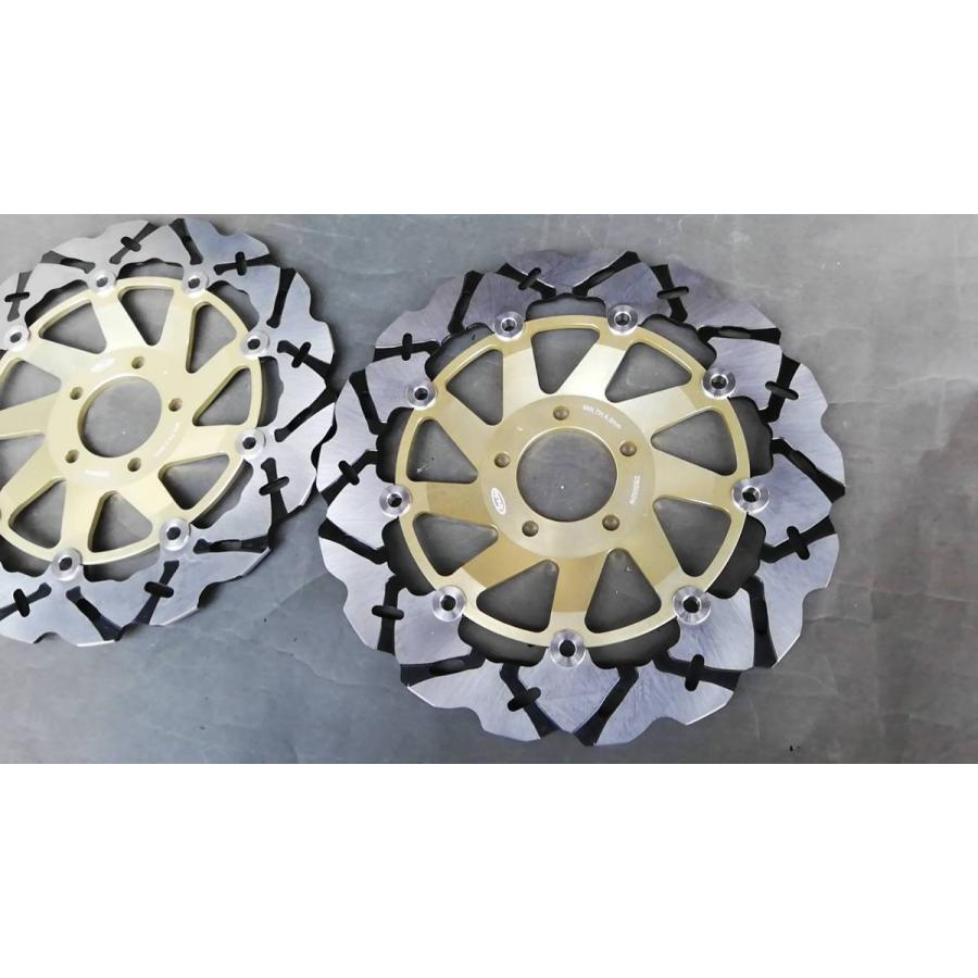 Arashi製フロント用ブレーキディスク052金色 ゼファー1100RS ZRX1200S