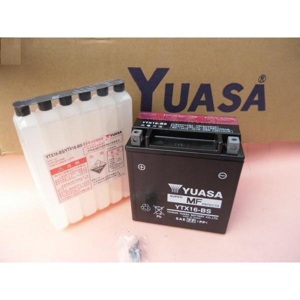 YUASA 台湾ユアサ YTX16-BS 充電済み ゼファー1100RS　ゼファー1100 VULCAN1500 バルカン1500 等 FTH16-BSバッテリー