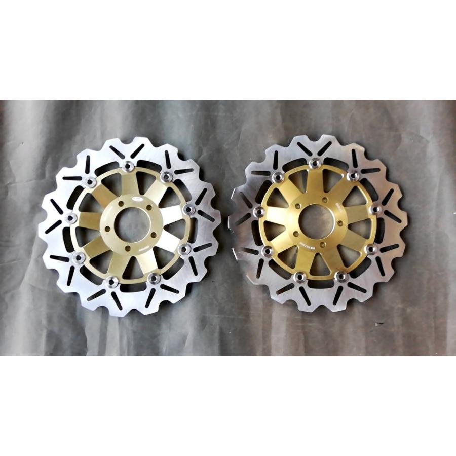 Arashi製ウエイブDISC036金kyt ゼファー400 ZRX400 ZZR400