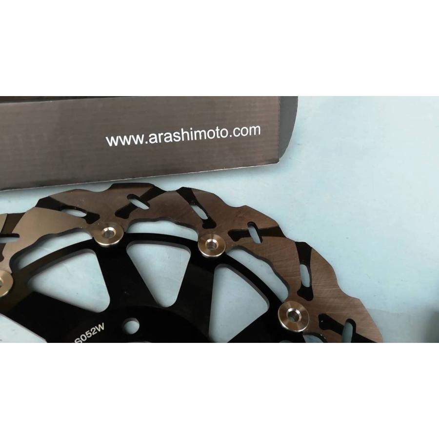 Arashi製フロント用ブレーキディスク052黒色 ゼファー1100RS