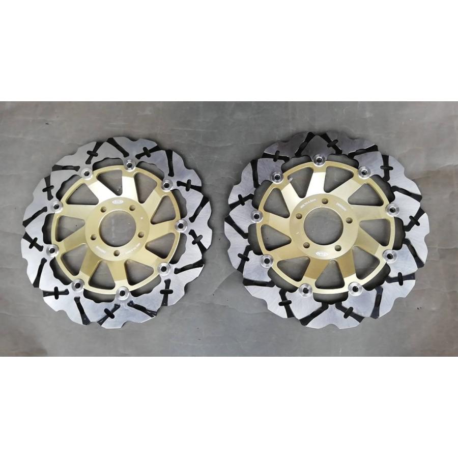 Arashi製フロント用ブレーキディスク052金色 ゼファー1100RS