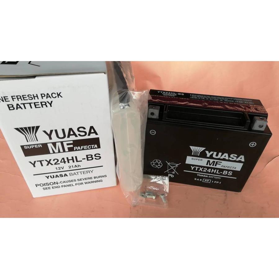 液未注入,充電済選択可 YUASA台湾 ユアサ YTX24HL-BS   ハーレー バッテリー (Y50-N18L-A 66010-82B) ツアラー FLHR FLHT FLT