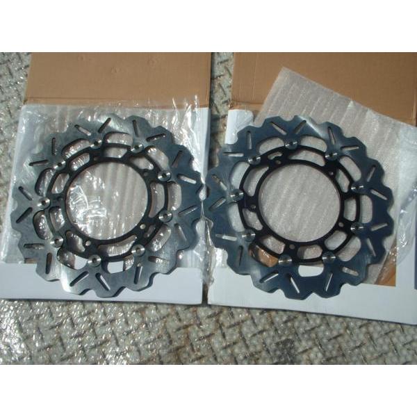 Arashi製 フロント用 ウエイブディスク021黒 YZF-R6 05-07 YZF