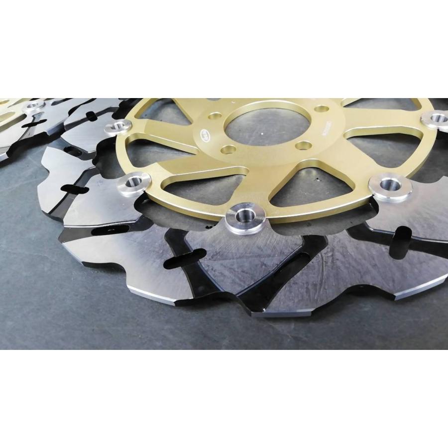 Arashi製フロント用ブレーキディスク052金色 ゼファー1100RS