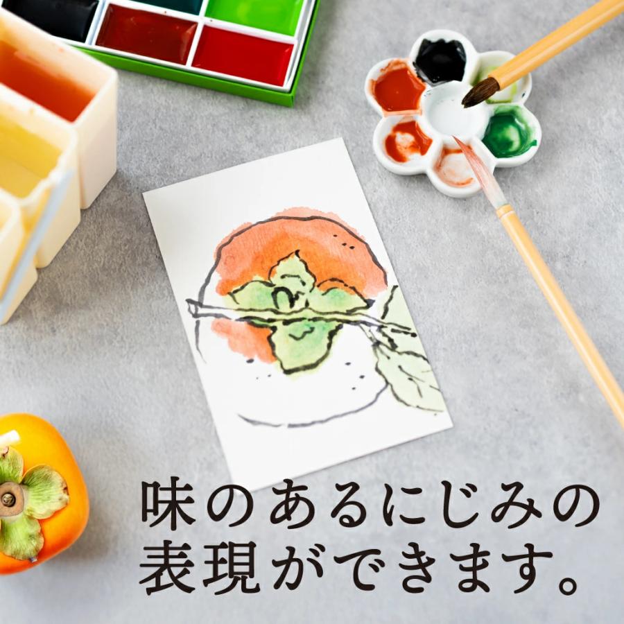 絵手紙セット 画仙紙ハガキ 塗り絵 ぬり絵 絵葉書セット : マキノ