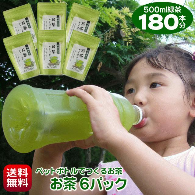 お茶 500ml 水出し緑茶 180本作れる 細長ティーバッグ ペットボトルで