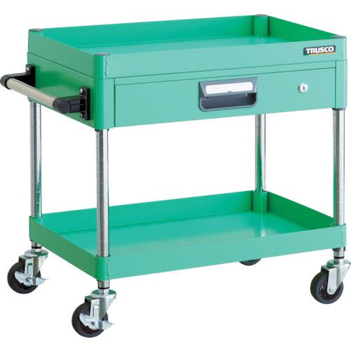 PEW-662Z-YG　ＴＲＵＳＣＯ　トラスコ　フェニックスワゴン　省音　６００Ｘ４００　薄型１段引出付　ＹＧ色　PEW662ZYG　