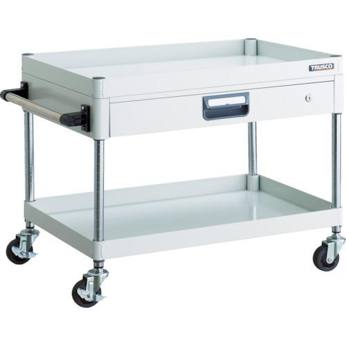 PEW-672Z-W　ＴＲＵＳＣＯ　トラスコ　フェニックスワゴン　省音　７５０Ｘ５００　薄型１段引出付　Ｗ色　PEW672ZW　