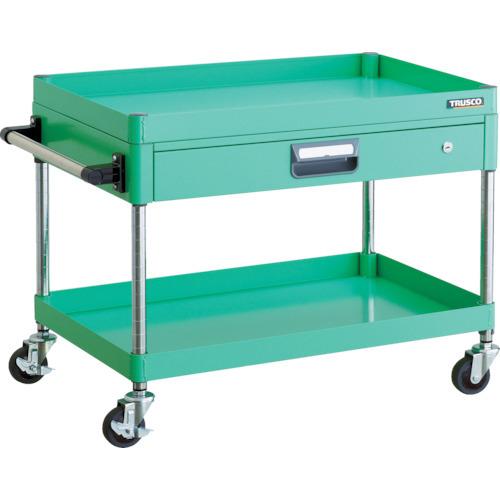 PEW-672Z-YG　ＴＲＵＳＣＯ　トラスコ　フェニックスワゴン　省音　７５０Ｘ５００　薄型１段引出付　ＹＧ色　PEW672ZYG
