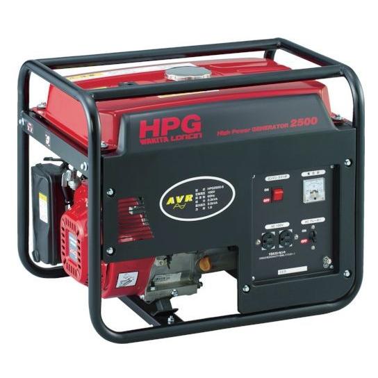 ワキタ MEIHO エンジン式発電機 60Hz HPG2500-6 【新着商品】奥行59×高