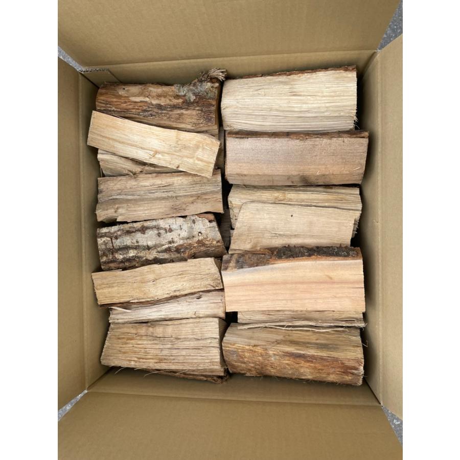 薪　広葉樹　120㌔ 18cm【約25kg】120サイズ 大容量 広葉樹ミックス半切り加工品 キャンプ