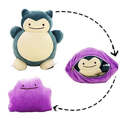 カビゴン メタモン ぬいぐるみ クッション 両面反転 裏返し 抱き カビゴン メタモン ぬいぐるみ クッション 両面反転 裏返し 抱き
