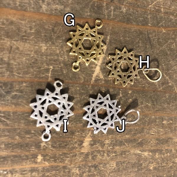 メール便可 インド真鍮アクセサリーパーツハンドメイドチャクラパーツモチーフチャームヘッドピアスネックレス Nd35 Makiras 通販 Yahoo ショッピング