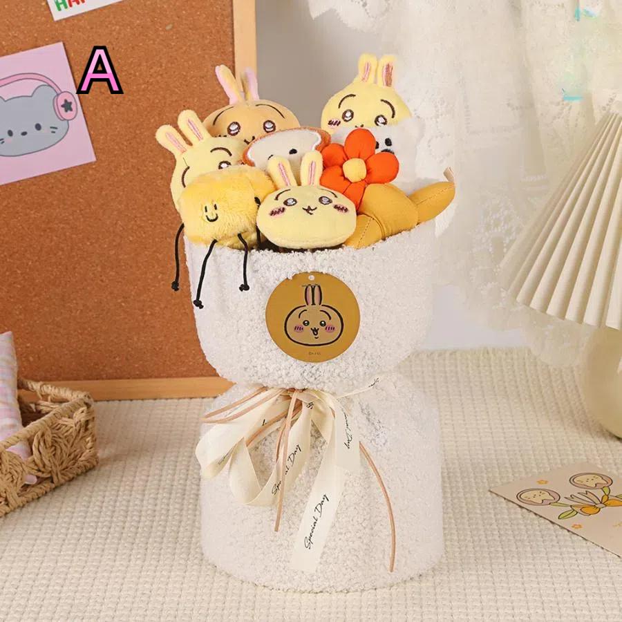 ちいかわ ハチワレ ウサギ 風 花束 ぬいぐるみ 可愛い ちいかわ ハチワレ ウサギ 風 花束 ぬいぐるみ 可愛い