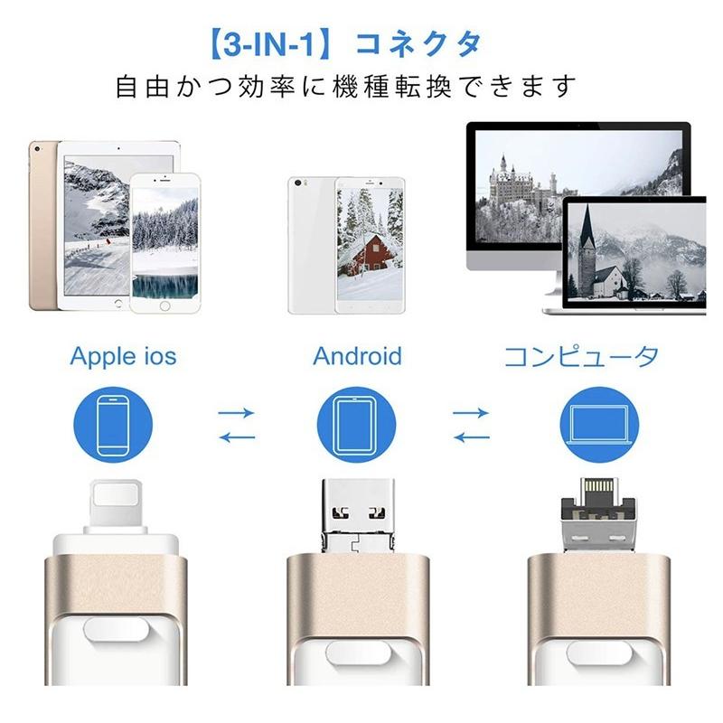 Apple iOS/Android/PC コンピュータ対応 64GB iPhone iPad iPod touch 