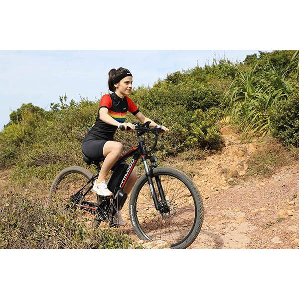 モーターアシストの力により自転車が最大時速45キロ