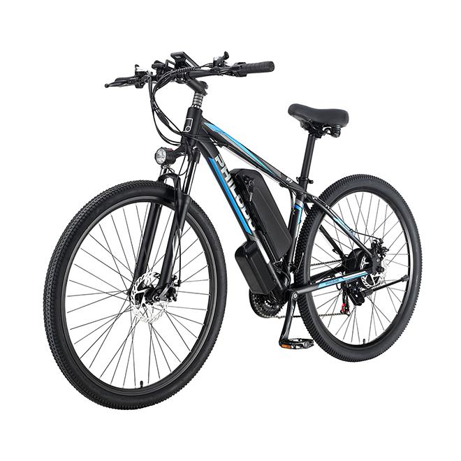 ［即日発送］ 29インチ電動アシスト自転車48V13Ah1000W時速45キロ 外装シマノ21段変速 DYISLAND油圧ブレーキ USB充電機能/携帯ホルダー付き/フェンダー付き P7Blue 【PE1856761497】(66261円)