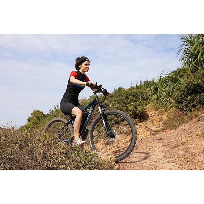 ［即日発送］ 29インチ電動アシスト自転車48V13Ah1000W時速45キロ 外装シマノ21段変速 DYISLAND油圧ブレーキ USB充電機能/携帯ホルダー付き/フェンダー付き P7Blue 【PE1856761497】(66261円)