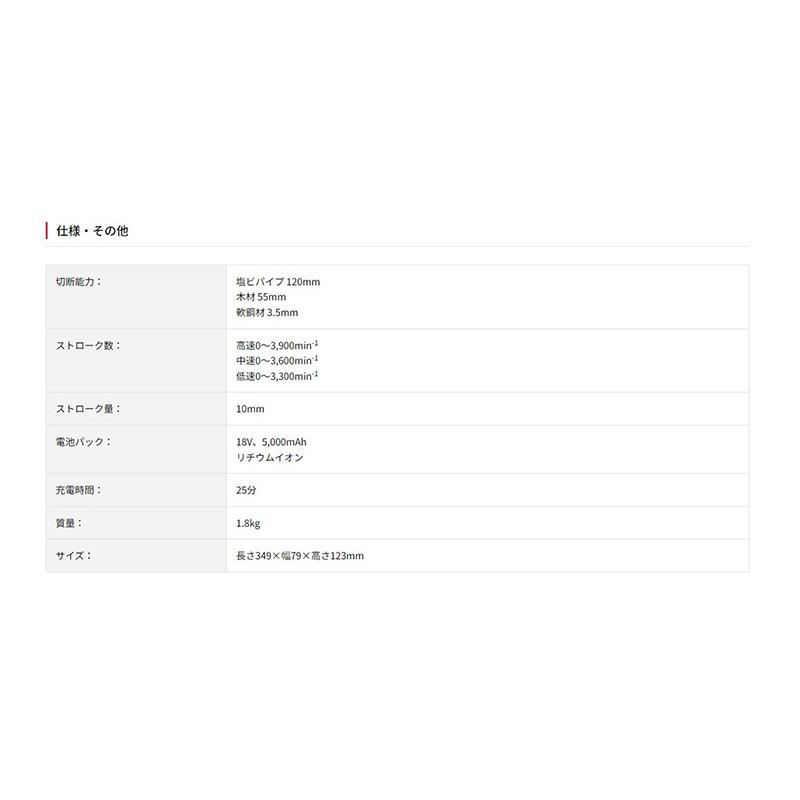 KYOCERA P+最大14倍 京セラ 充電式小型レシプロソー DRJ11XR 18V KYOCERA P+最大14倍 京セラ 充電式小型レシプロソー DRJ11XR 18V