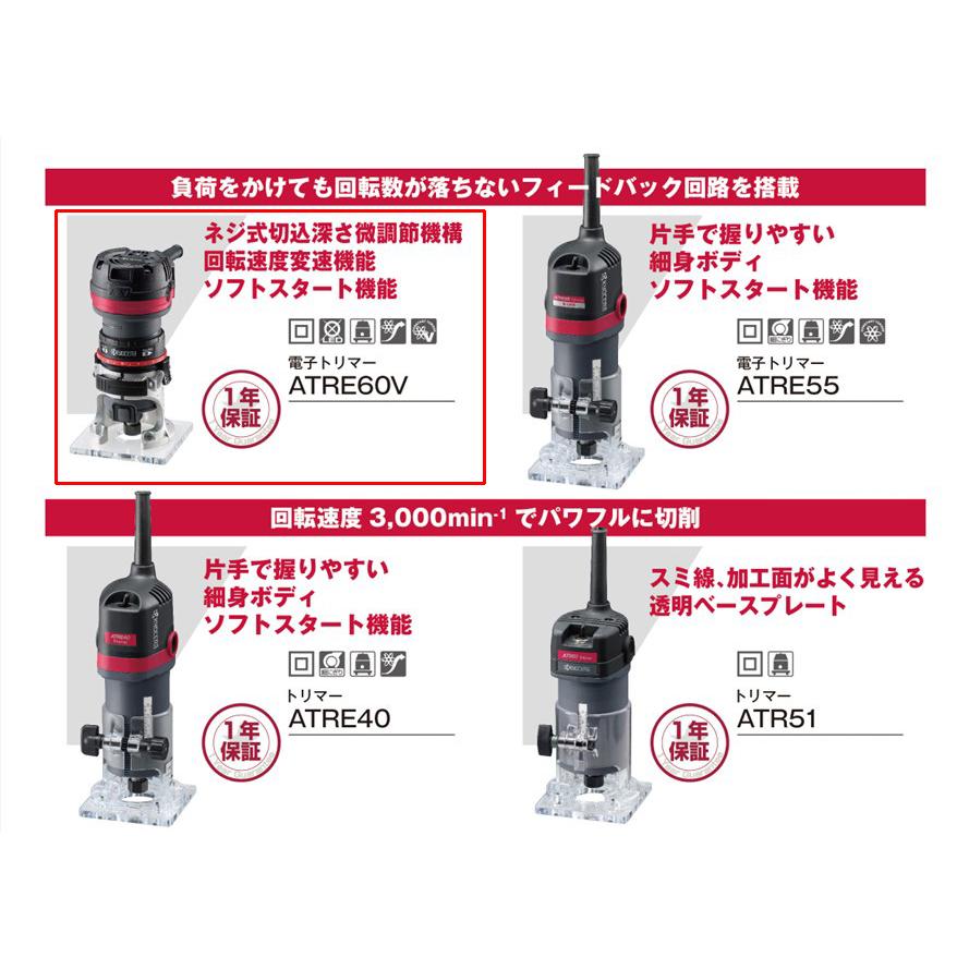 KYOCERA 京セラ 電子トリマー ATRE60V 取付ビット軸径6mm 回転数