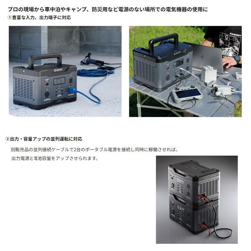 KYOCERA（京セラ） ポータブル電源 DPS1800 バッテリー容量 1,601.5Wh 