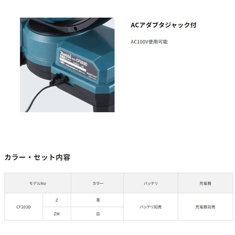 マキタ（makita） 【正規店】【すぐ使える】マキタ ファンセット 充電