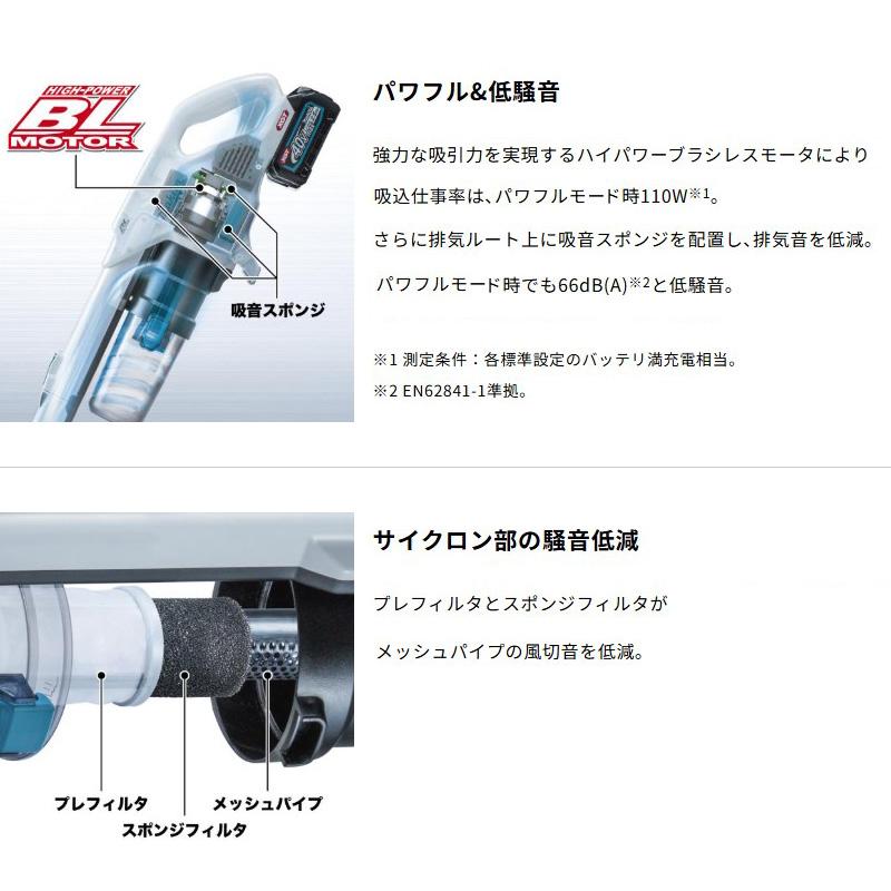 マキタ（makita） 【正規店】 掃除機 コードレス 充電式クリーナー 40V