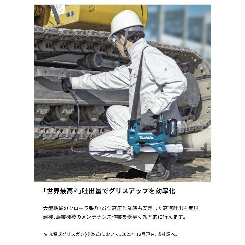 マキタ（makita） 【正規店】 充電式グリスガン GP001GRD 40V バッテリ