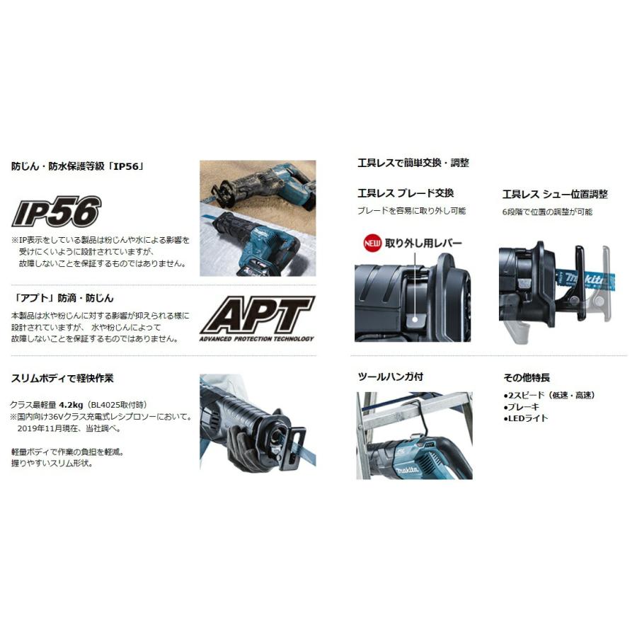 マキタ（makita） 【正規店】 充電式レシプロソー JR001GRDX 40Vmax