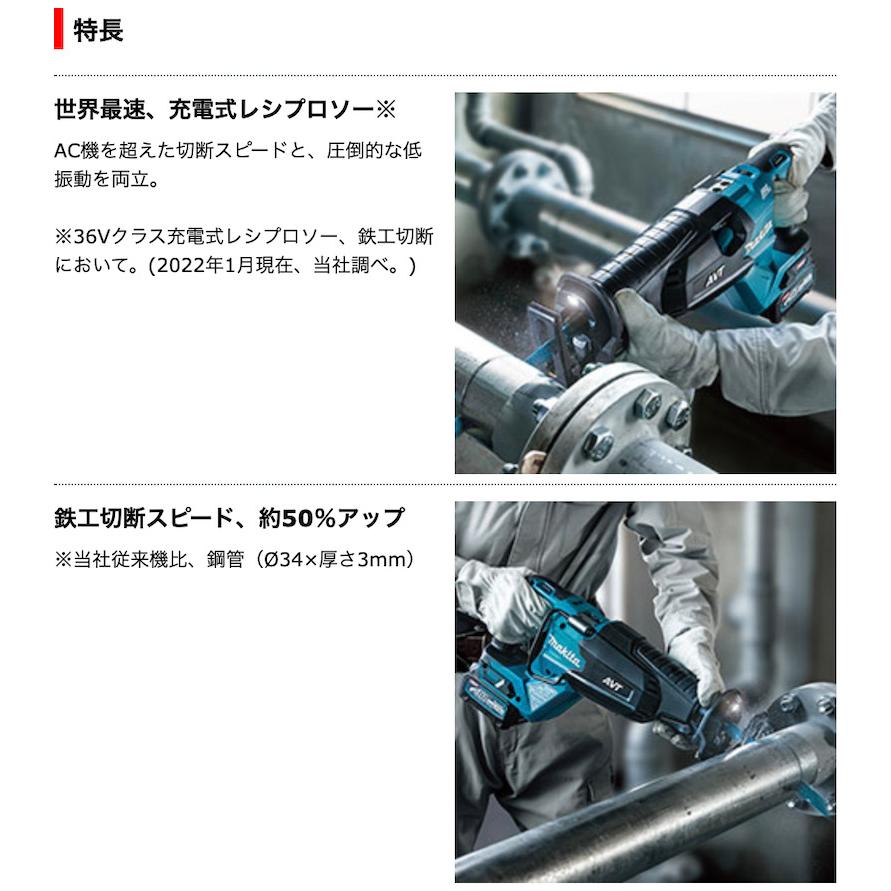 マキタ（makita） 【正規店】 充電式レシプロソー JR002GRDX 40V 付属