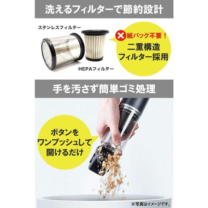 春新作の ハンディクリーナー Izell コードレス 車 掃除機 軽量 延長ノズル等のフルセットでコスパも 100pa 吸引力 強力 小型掃除機 掃除機 クリーナー