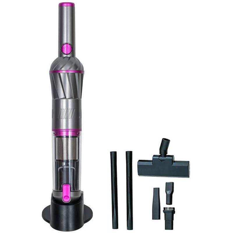 春新作の ハンディクリーナー Izell コードレス 車 掃除機 軽量 延長ノズル等のフルセットでコスパも 100pa 吸引力 強力 小型掃除機 掃除機 クリーナー