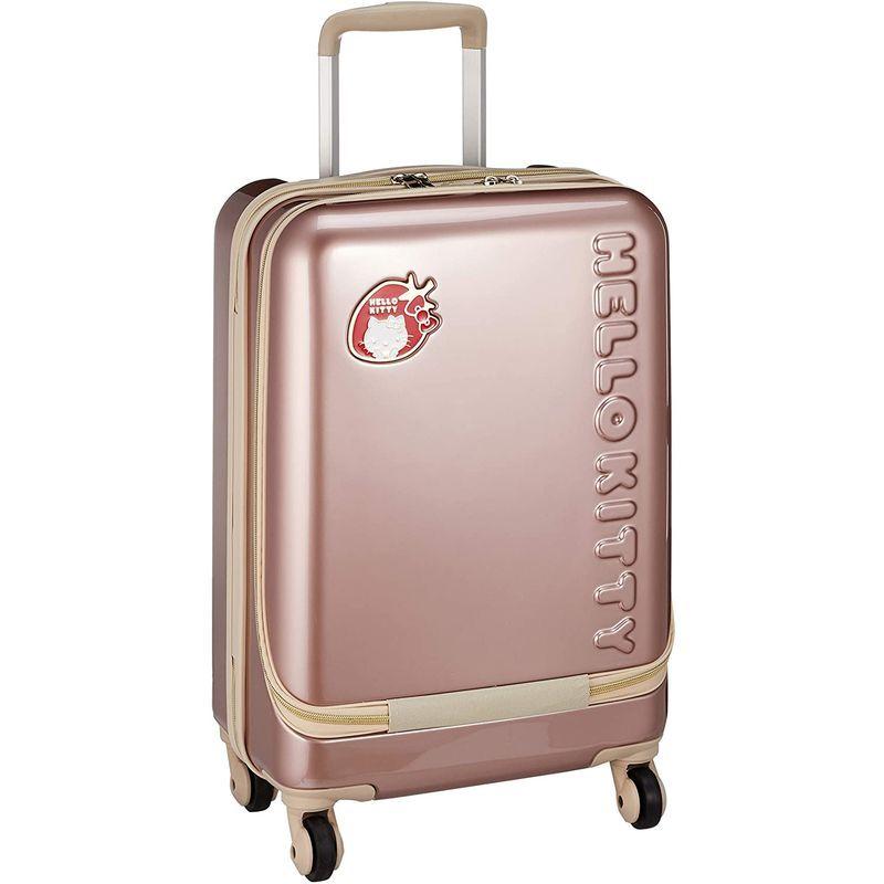 お求めやすく価格改定 Sr702 いちご柄115ｃｍ前ポケット付きキャリーケース キティ ハローキティ 機内持ち込み可 ローズゴールド 3kg 35l スーツケース キャリーバッグ Ovtierras Org