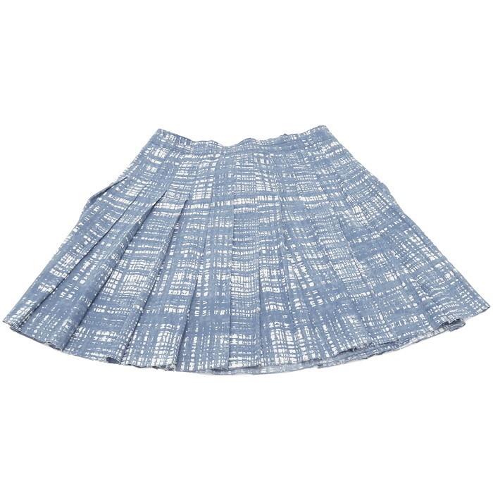 PRADA PRADA/プラダ プリーツ スカート レーヨン ブルー レディース 