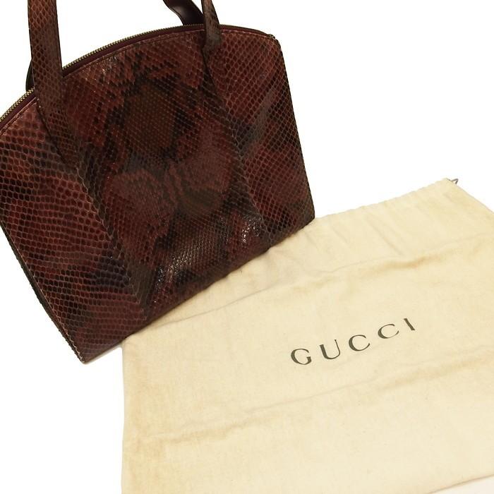 GUCCI（グッチ） 000-2058-0569-0 ハンドバッグ パイソン ボルドー 