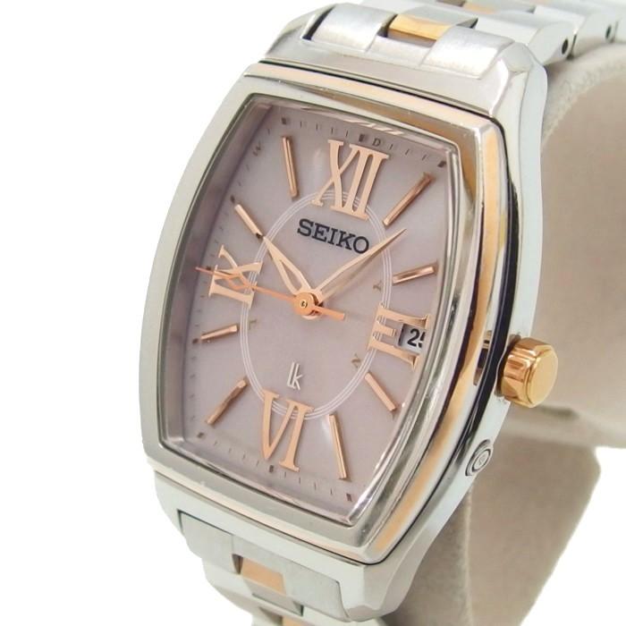 美品 稼働 セイコー ルキア 電波ソーラー レディース腕時計 1B22-0AZ0 SEIKO（セイコー） ルキア 1B22-0AZ0 腕時計 ステンレススチール/GP
