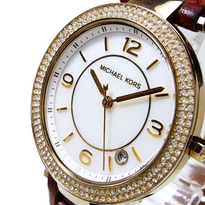 Michael Kors/マイケルコース MK-2464 ラインストーンベゼル 腕時計 GP 