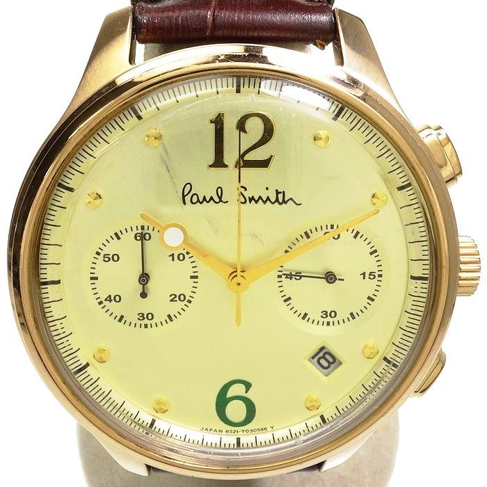 Paul Smith（ポール・スミス） The City 6521-S087341 腕時計 GP/茶革