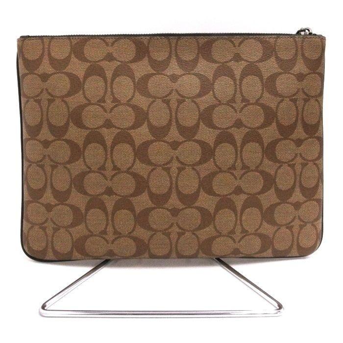 COACH ロゴ柄 クラッチバッグ ベージュ/ブラウン COACH（コーチ） L1881-F66585 クラッチバッグ PVCコーティング